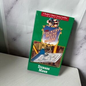 1997 COUNTRY MOUSE & CITY MOUSE ADVENTURES STRAUSS MAUS - NEW SEALED